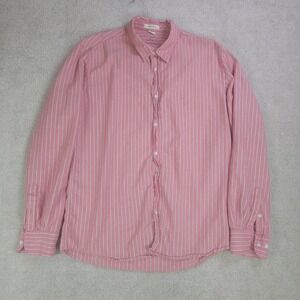 B.D. Baggies New School Mens Large Pink Stripe Oxford Button Down Shirt Portugal